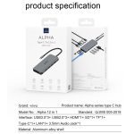 WiWU 12 in 1 USB Hub for MacBook Air Pro 13 16 2020 M1 VGA/RJ45 Multi-function Type C Hub Adapter for Huawei USB Splitter