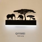 Romantic Wall lamps acrylic lampshade lighting fixture upside warm down cool for living room bedside Animal lights AC110-260V