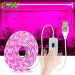 LED Grow Light Full Spectrum USB Grow Light Strip 0.5m 1m 2m 3m 2835 SMD DC5V LED Phyto Tape for Seed Plants Flowers Greenhouses