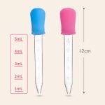 Pipette compte-gouttes pour enfants, en silicone 5 ml, en lot de 6/7/8/10 pièces, dispositif pour donner des médicaments liquide aux bébés, ustensiles médicaux
