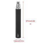 Ego-t – Cigarette électronique, batterie 1100mAh, pour atomiseur CE4 CE5 Evod H2 T3S