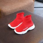Automne Hiver Enfants Baskets Enfants Chaussures Décontractées À Enfiler respirant Enfants Chaussettes Chaussures de neige Antidérapantes Bottes Garçons Filles Chaussures de Sport