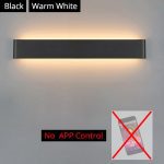 LED Wall Light RGB Dimmable Bluetooth APP Remote Control Wall Lamp For Decorative Atmosphere Connect to AC220V/110V Wires
