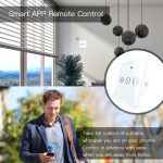 WiFi RF433 Smart Touch Curtain Roller Blinds Motor Switch Tuya Smart Life App Remote Control Works with Alexa Google Home