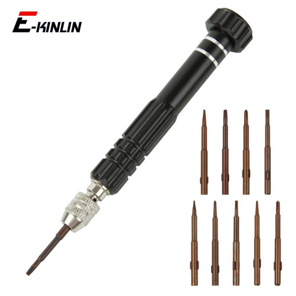 Précision démonter magnétique Torx croix Pentalobe tête tournevis Kit de réparation pour iPhone Android téléphone portable outil ouvert