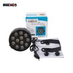 Wireless Remote Control RGBW 12x3W UV Disco Wash Flat Light Equipment 8 Channels DMX 512 LED Uplight Stage Lighting Effect Light