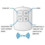 LED Dimmable Under Cabinet night Light Battery Operated Puck Lighting Closets Lights with Remote Control for Wardrobe kitchen