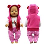 Costume de grenouille mignonne pour poupée bébé de 43cm, vêtements de 17 pouces, nouveau, 2020