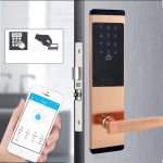 Electric Door Lock Digital Touch Screen Keypad Code Home Security Door Lock With MF Card Smart Door Access Control XM-2022