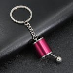 Creative car 6 Speed Gearbox Gear head Keychain Manual Transmission Lever Metal Key Ring Car Refitting Metal Pendant keychain