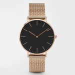 Fashion Women Watches Ultra Thin Stainless Steel Mesh Belt Quartz Wrist Watch Ladies Dress Watch Classic Rose Gold Clock Casual