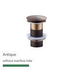 Bathroom Basin Sink Pop Up Drain Stopper Bathroom Faucet Accessories Brass Matt black/Chrome/Rose Gold/Brushed Gold