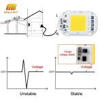 LED COB Lamp Bead 110V 220V 20W 30W 50W Smart IC LED Chip DIY For LED Floodlight Decoration Red Green Blue Yellow Warm Day White