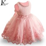 Robe princesse à fleurs pour filles, tenue élégante à paillettes, pour fête de mariage, 2021