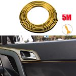 Super Flexible 5M Car Interior Moulding Trim Strip Door Gap Edge Moulding Trim Universal Decorative Line Auto Accessorie CSV
