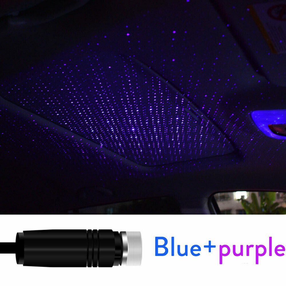 Romantic LED Starry Sky Night Light 5V USB Powered Galaxy Star Projector Lamp for Car Roof Room Ceiling Decor Plug and Play
