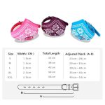 SUPREPET Cute Adjustable Small Dog Collars Puppy Pet Slobber Towel Outdoor Cat Collar Print Scarf Design Dog Collar Neckerchief