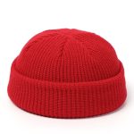 Bonnet tricoté pour hommes et femmes, casquette d'hiver chaude, rétro, Baggy, Melon, manchette noire, Docker, 2020