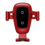 Baseus car phone holder 10w qi wireless charger for iPhone X Samsung S10 S9 S8 phone holder car phone power charger in air vent