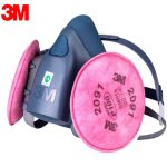 9 in 1 3M 7502 6001 Gas Mask Military Poison Respirator Half Face Widely Use Mask Chemical Paint Spray Pesticide Protection