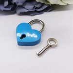 Heart Shape Padlocks Vintage Old Antique Style Mini Padlocks With Key Lock for Travel Wedding Jewelry Box Diary Book Suitcase