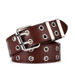 Ceintures en alliage de mode pour femmes, chaîne de luxe pour cuir véritable, nouveau style de Jeans à boucle ardillon, rétro décoratif Punk