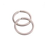 Porte-clés rond en acier inoxydable pour femmes, 10 pièces/lot, 20/23/25/28/30/33/35mm, mignon, cadeaux pour hommes