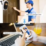 Cewaal – Mini caméra de Surveillance IP WiFi HD 17200P, dispositif de sécurité sans fil, babyphone vidéo, alarme, 100%