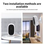 Cewaal – Mini caméra de Surveillance IP WiFi HD 17200P, dispositif de sécurité sans fil, babyphone vidéo, alarme, 100%