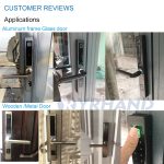 European waterproof biometric fingerprint door Locks electronic Smart door lock RFID Card code lock For Aluminum Glass Door