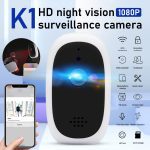 Cewaal – Mini caméra de Surveillance IP WiFi HD 17200P, dispositif de sécurité sans fil, babyphone vidéo, alarme, 100%