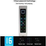Waterproof European Style Bluetooth Fingerprint Lock Electronic Smart door lock For Aluminum Glass Door