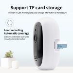 Cewaal – Mini caméra de Surveillance IP WiFi HD 17200P, dispositif de sécurité sans fil, babyphone vidéo, alarme, 100%